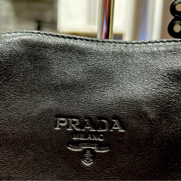 Prada Authentic Smooth Soft Leather Tote Bag with Grommets - Picture 6 of 13